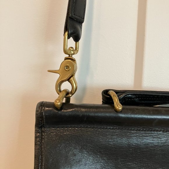 Vintage 90s Coach Black leather purse 9927 - Picture 3 of 9